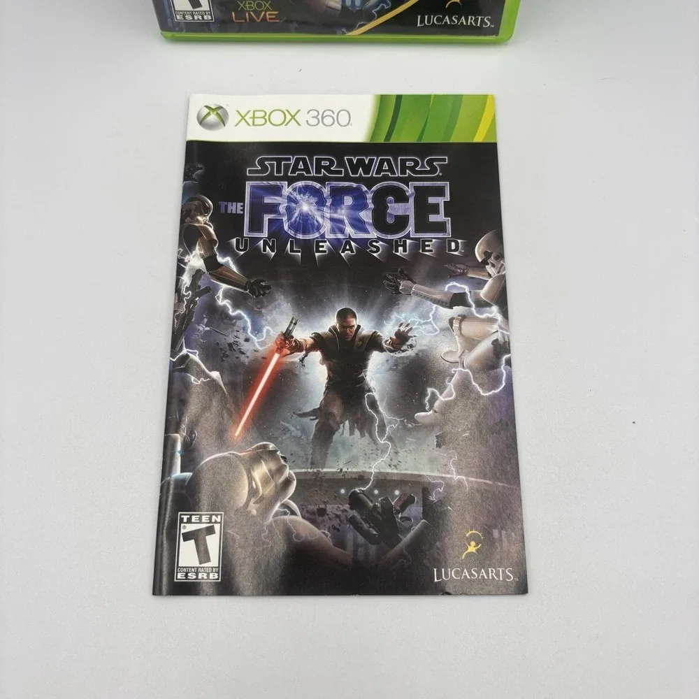 Star Wars The Force Unleashed Platinum Hits Complete Microsoft Xbox 360 CIB‎